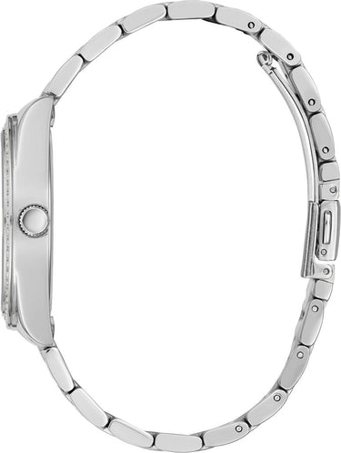 Guess Damen Luna Armbanduhr silber, blau GW0307L1